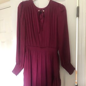 Silk berry colored  dress
